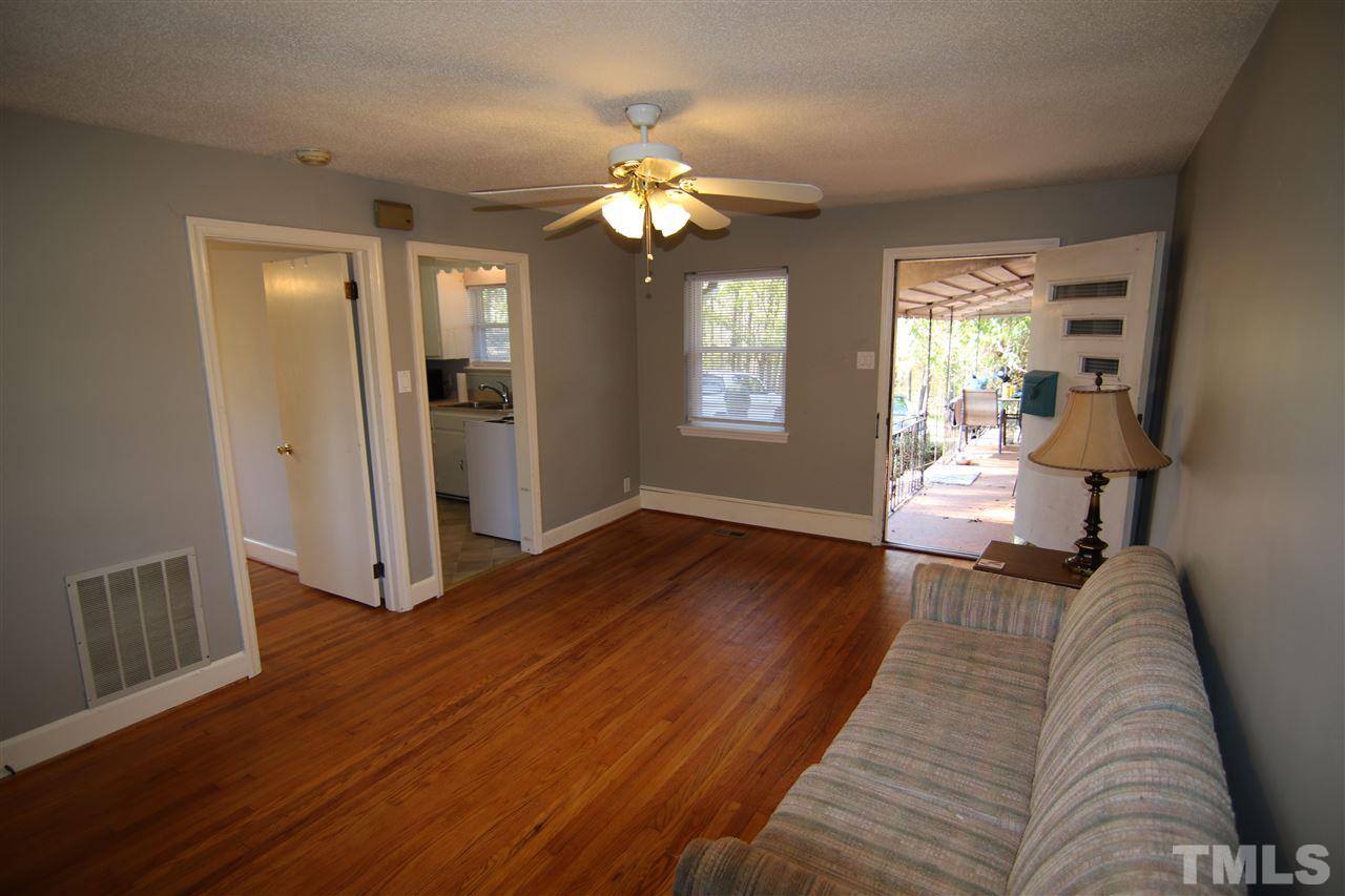3507 Pickett Road Durham, NC 27705 - Photo 7 of 30 One Bedroom Apartment features a Living Room, Full Kitchen with Washer & Dryer, Hardwood Floors, Bedroom and Full Bath. A Great In-Law Suite or Rental Opportunity.