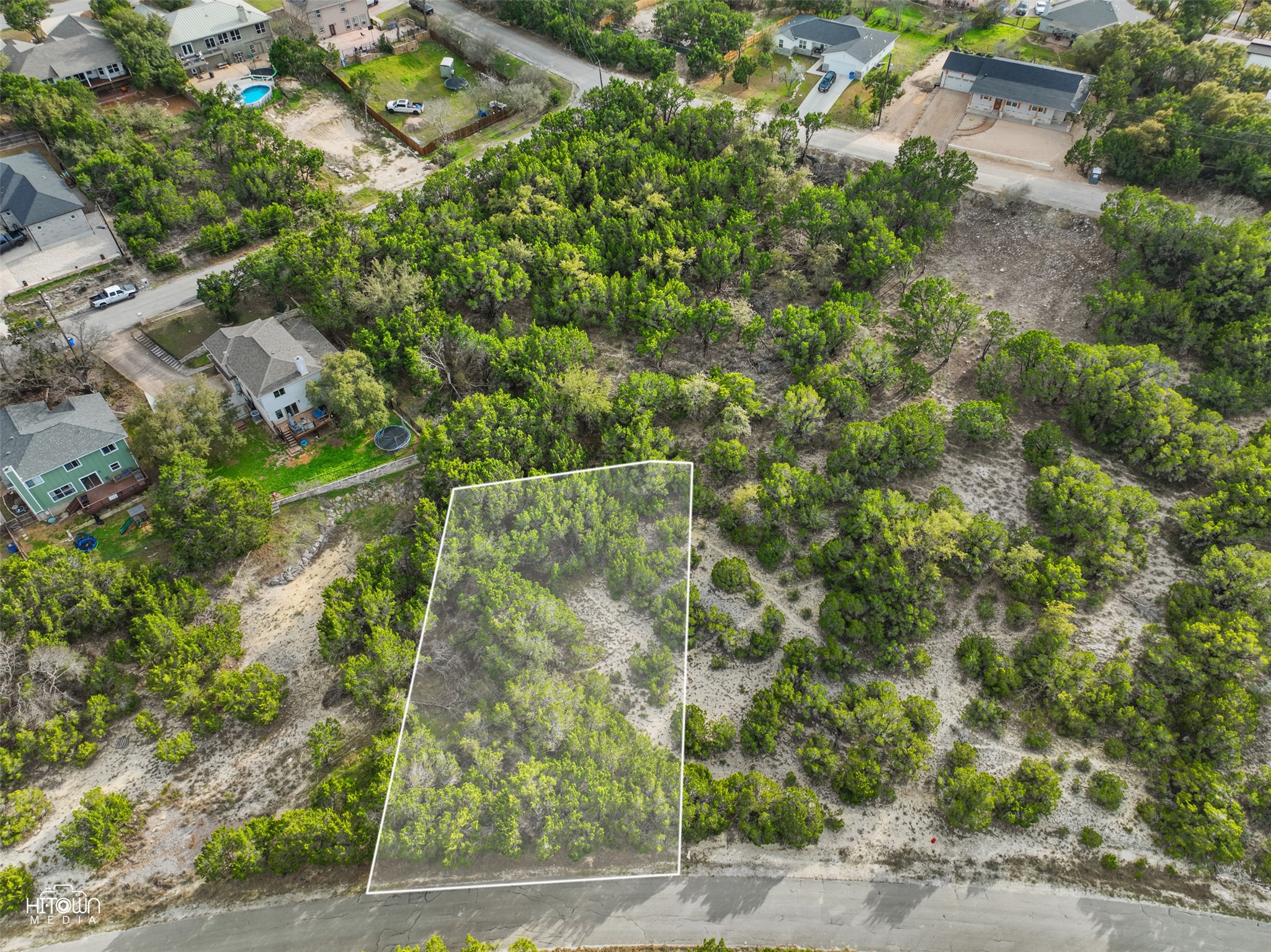 20705 Oak Ridge Lago Vista, TX 78645 - Photo 7 of 11 an aerial view of a house