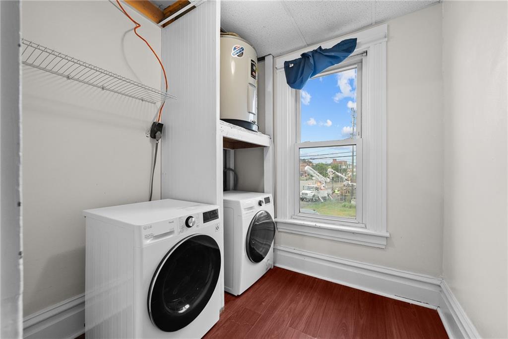 107 Dickman Street Carnegie, PA 15106 - Photo 20 of 47 a view of hallway with washer and dryer