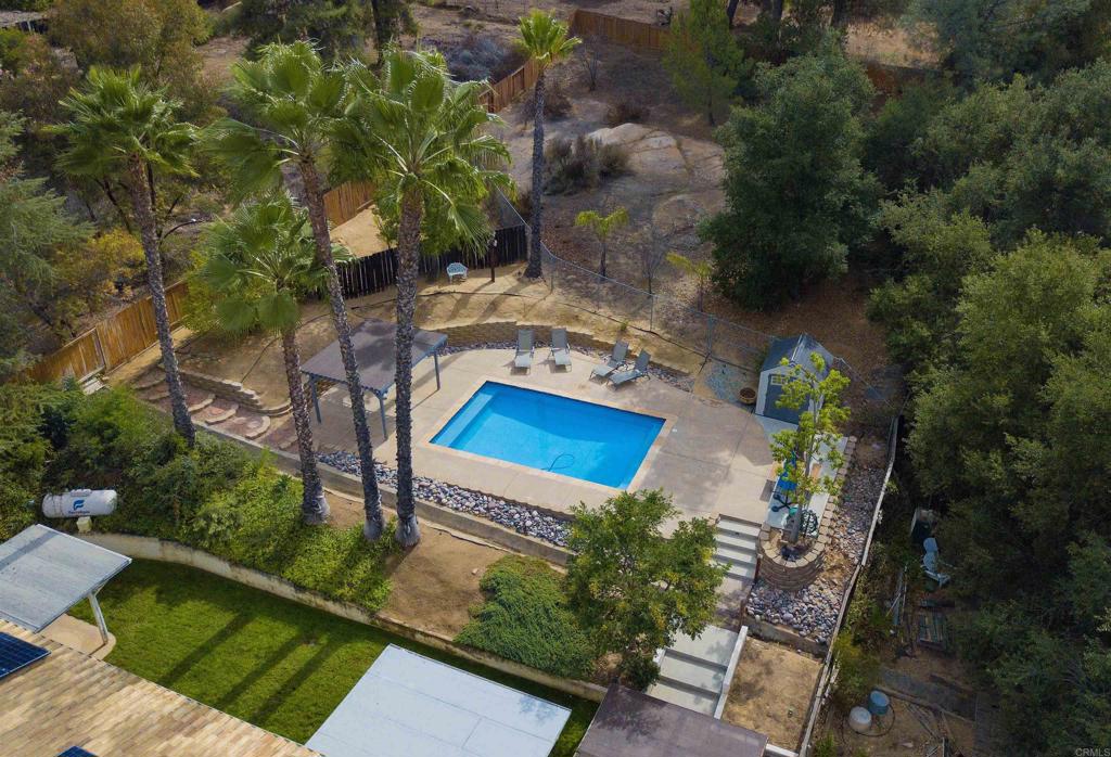 23509 Barona Mesa Road Ramona, CA 92065 - Photo 30 of 34 an aerial view of a house with a yard