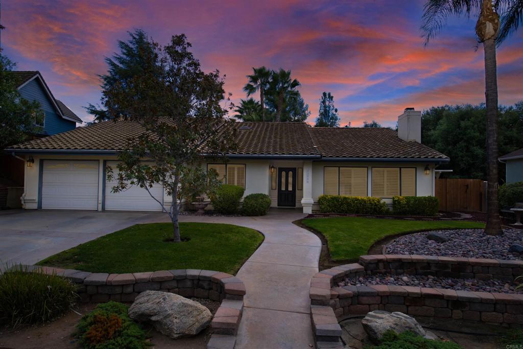 23509 Barona Mesa Road Ramona, CA 92065 - Photo 3 of 34 a front view of a house with garden