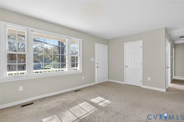 a view of an empty room