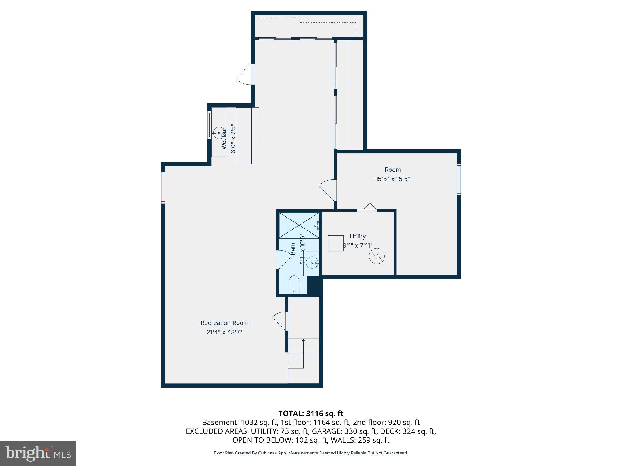 7777 Rotherham Drive Hanover, MD 21076 - Photo 72 of 73 Basement Diagram