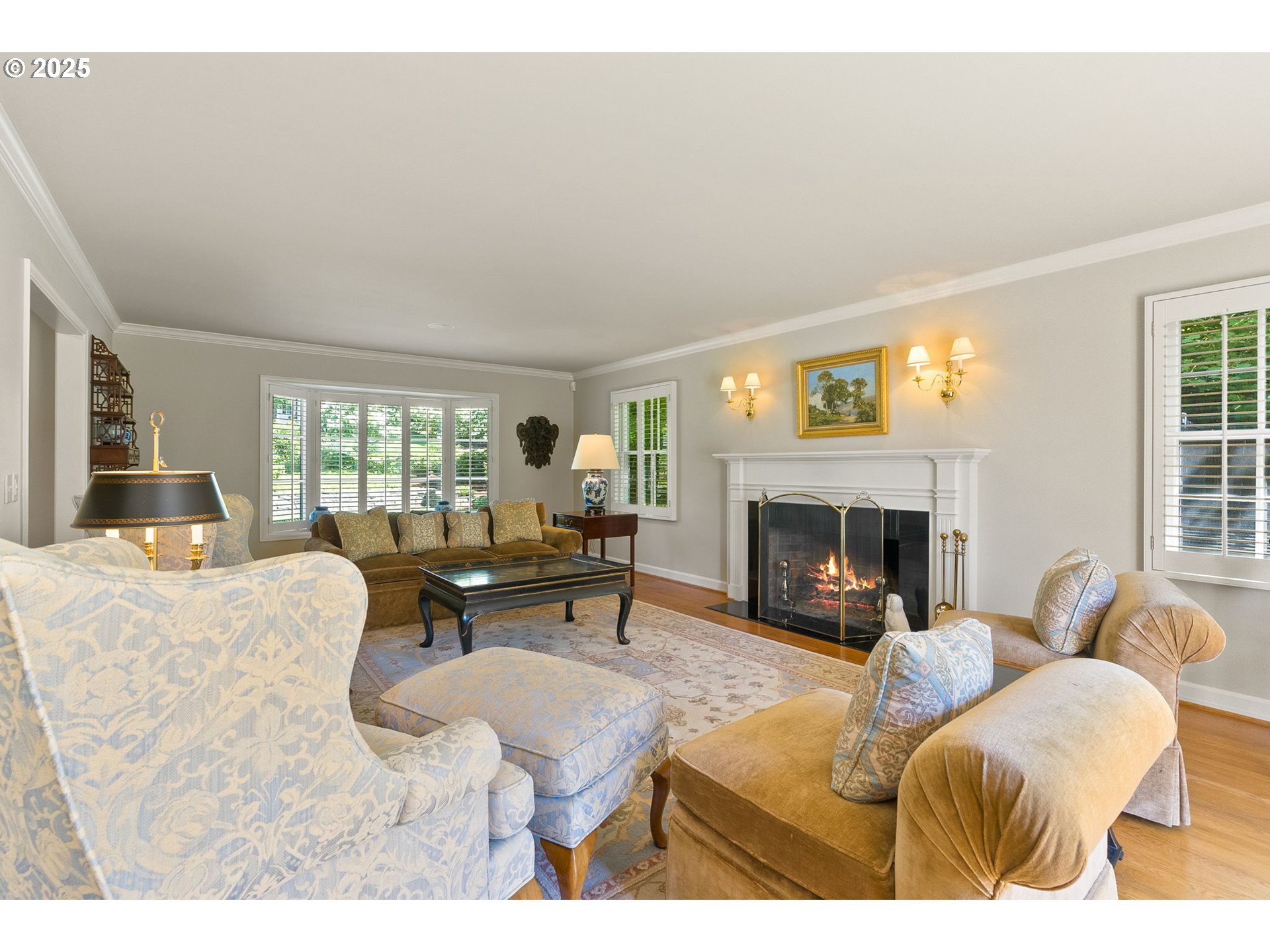 2100 Hillside Drive Lake Oswego, OR 97034 - Photo 13 of 40 a living room with furniture and a fireplace