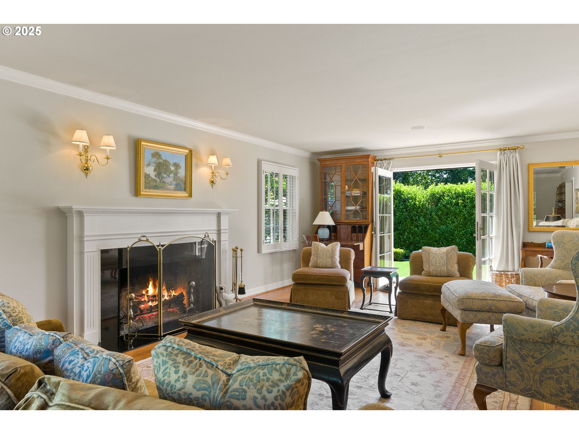 2100 Hillside Drive Lake Oswego, OR 97034 - Photo 7 of 40 a living room with furniture and a fireplace
