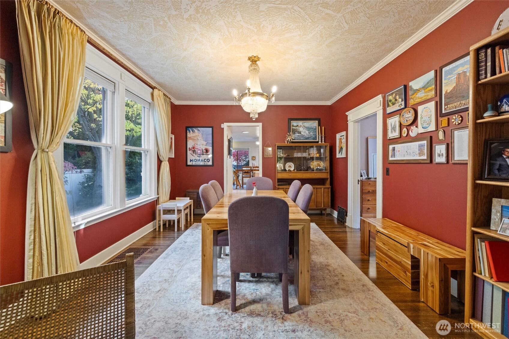 705 Pearson Street Walla Walla, WA 99362 - Photo 9 of 39 a dining room with furniture a chandelier and wooden floor