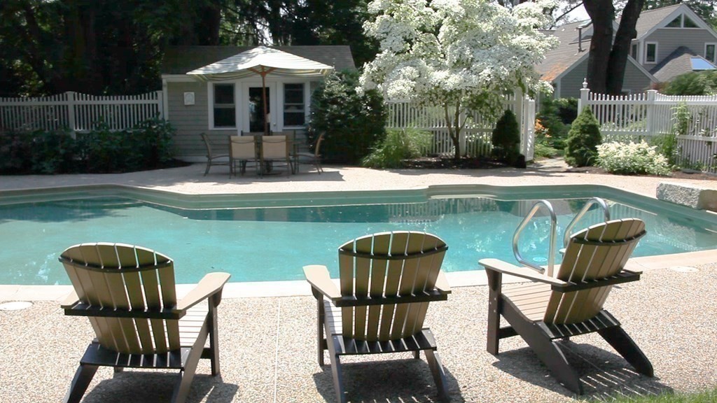 17 Cushing Street Hingham, MA 02043 - Photo 16 of 41 a view of swimming pool with outdoor seating