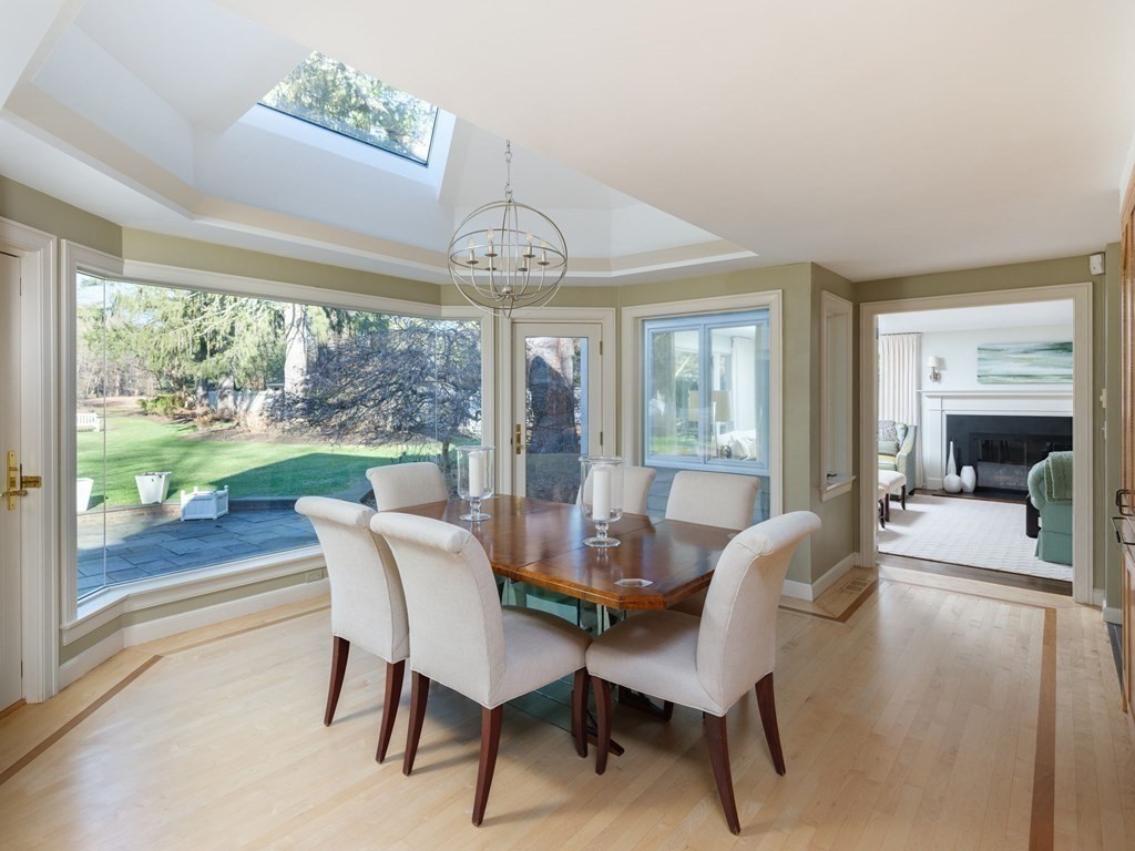 17 Cushing Street Hingham, MA 02043 - Photo 30 of 41 a dining room with furniture a chandelier and a rug