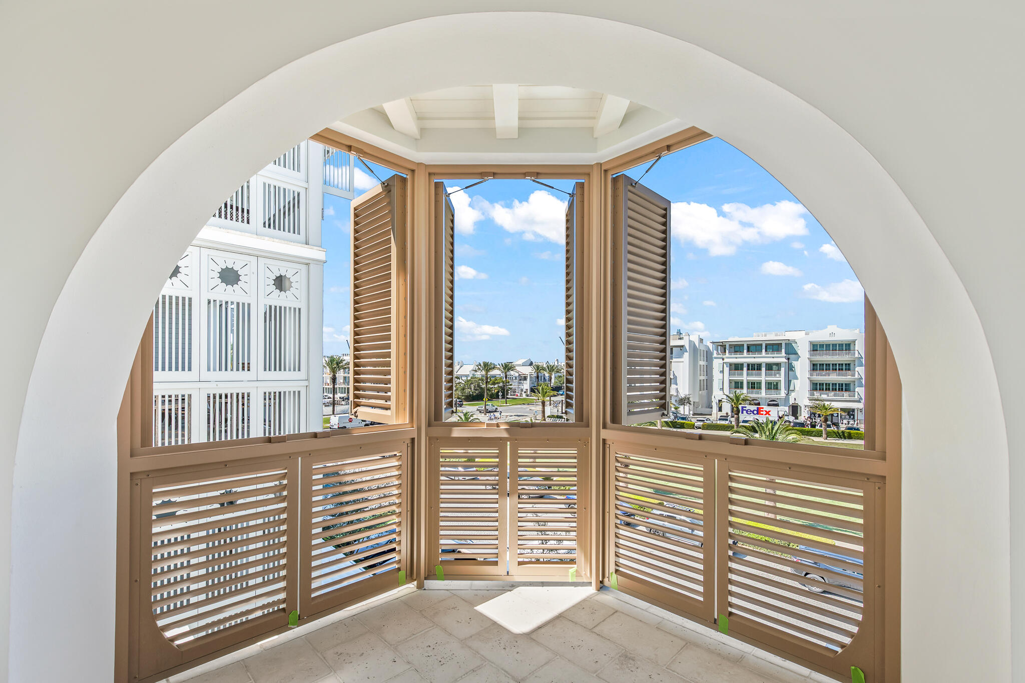 30 Mark Twain Lane, Unit 303 Inlet Beach, FL 32461 - Photo 3 of 34 a view of a large window with a view of the porch