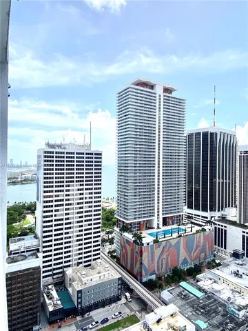 a front view of a building with glass windows