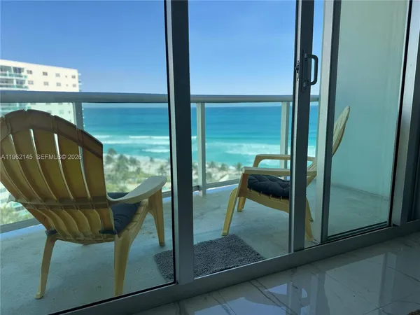 a view of a balcony