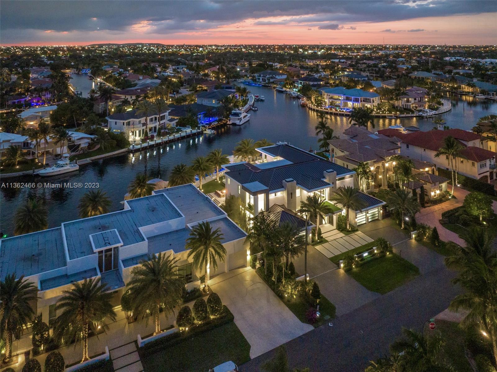 3101 Northeast 27th Avenue Lighthouse Point, FL 33064 - Photo 69 of 78 an aerial view of residential houses with outdoor space