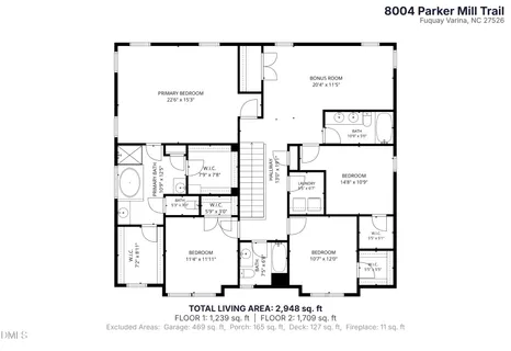 $525,000 | 8004 Parker Mill Trail, Fuquay-Varina, NC 27526