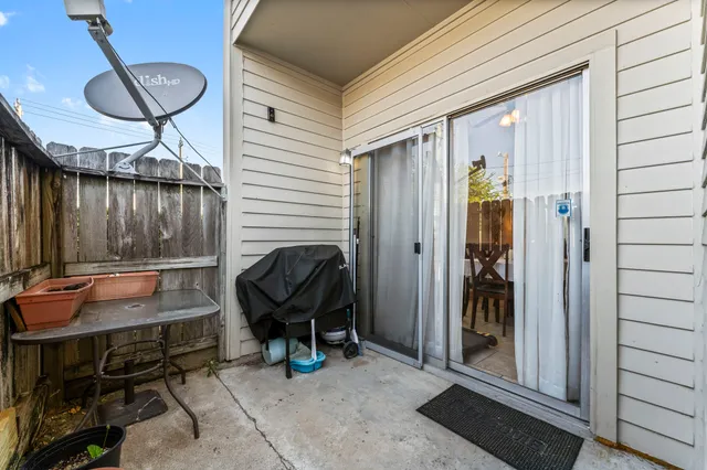 a outdoor space with furniture