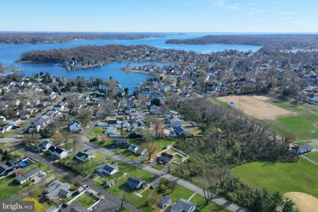an aerial view of multiple house