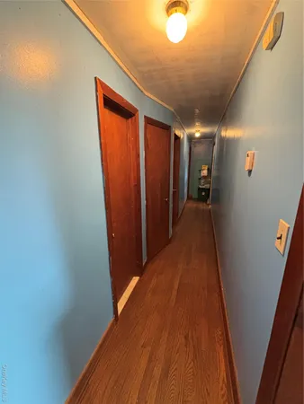 a view of hallway with stairs