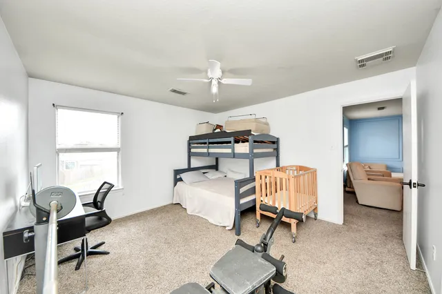 a view of hallway with livingroom