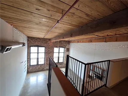 a view of a hallway with window