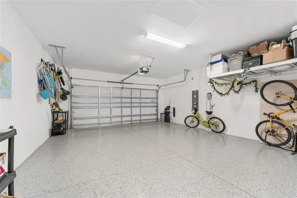 a view of a lake with a big yard