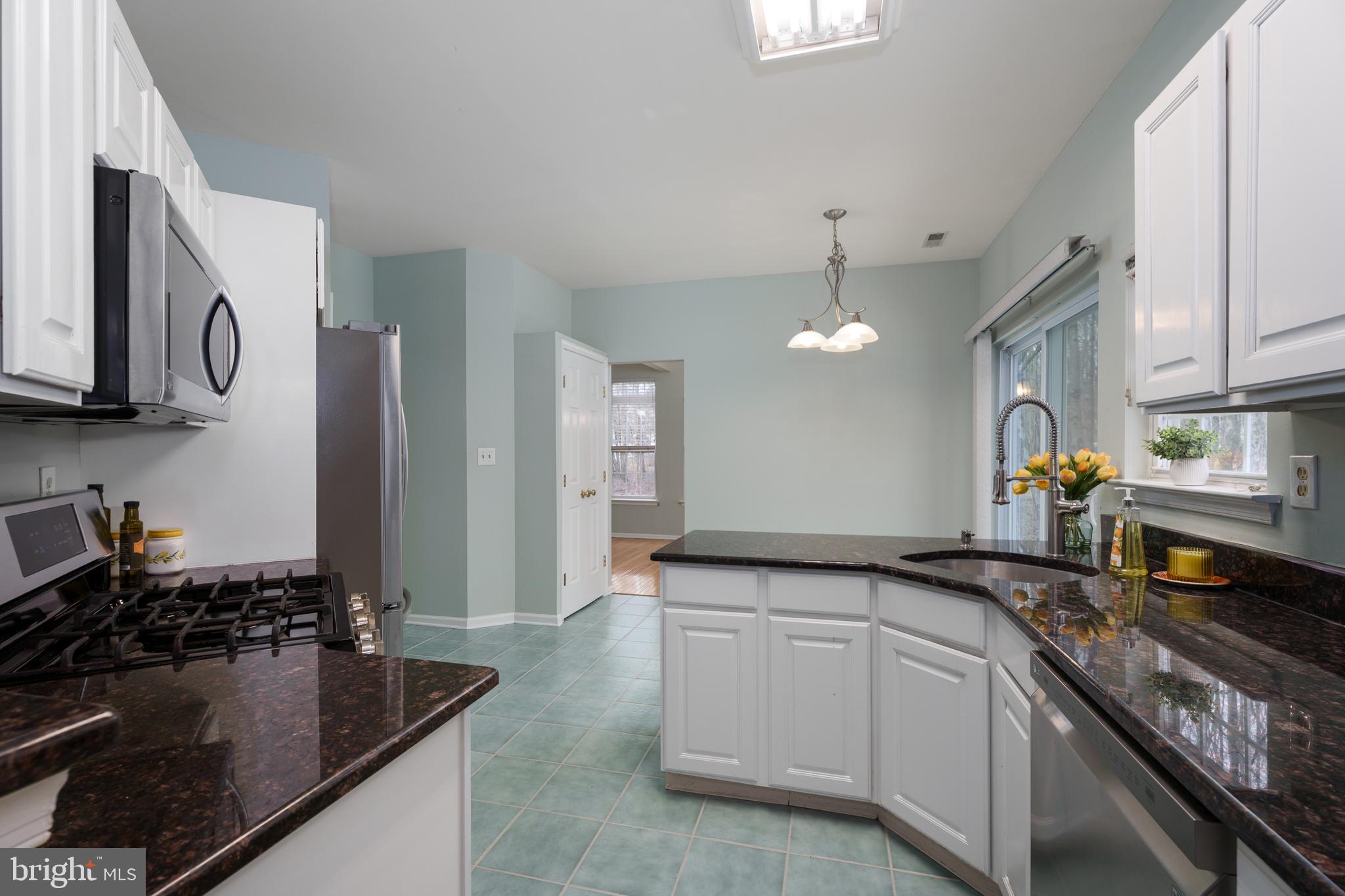 19 Rider Terrace Princeton, NJ 08540 - Photo 11 of 28 a kitchen with granite countertop a sink stainless steel appliances and cabinets