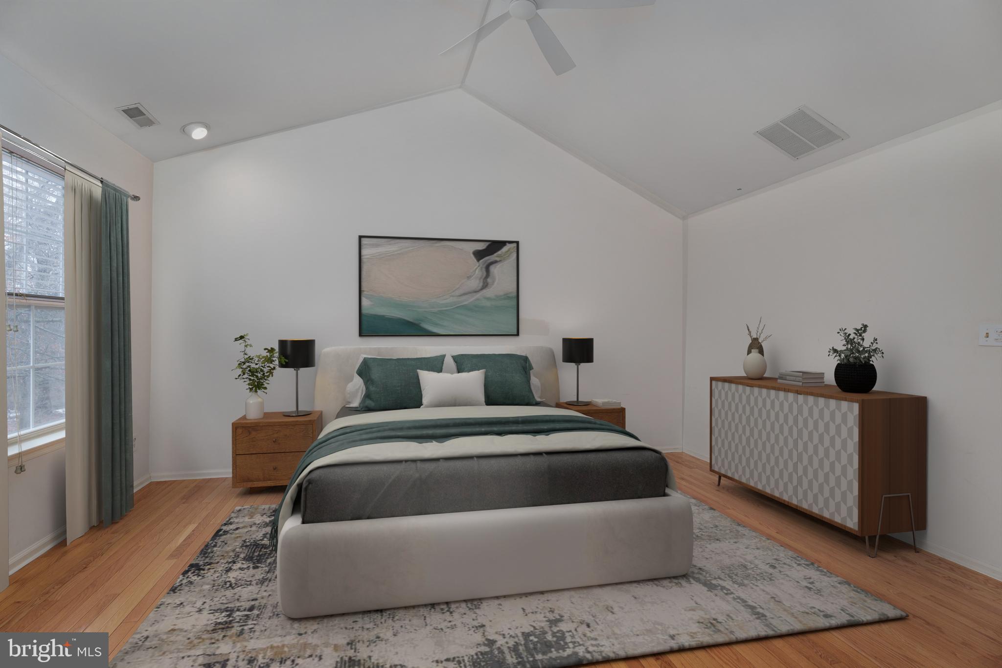 19 Rider Terrace Princeton, NJ 08540 - Photo 17 of 28 a bedroom with a bed and wooden floor