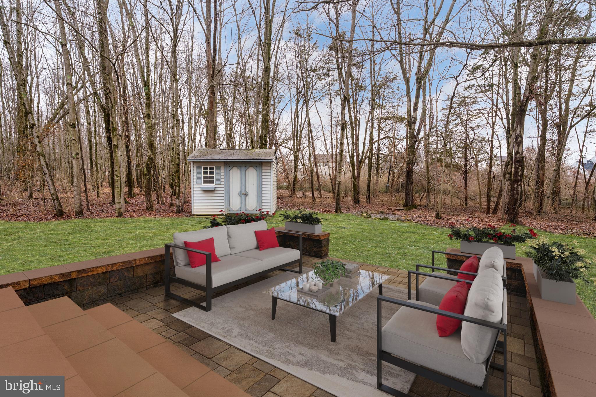 19 Rider Terrace Princeton, NJ 08540 - Photo 24 of 28 a view of backyard with seating area and green space