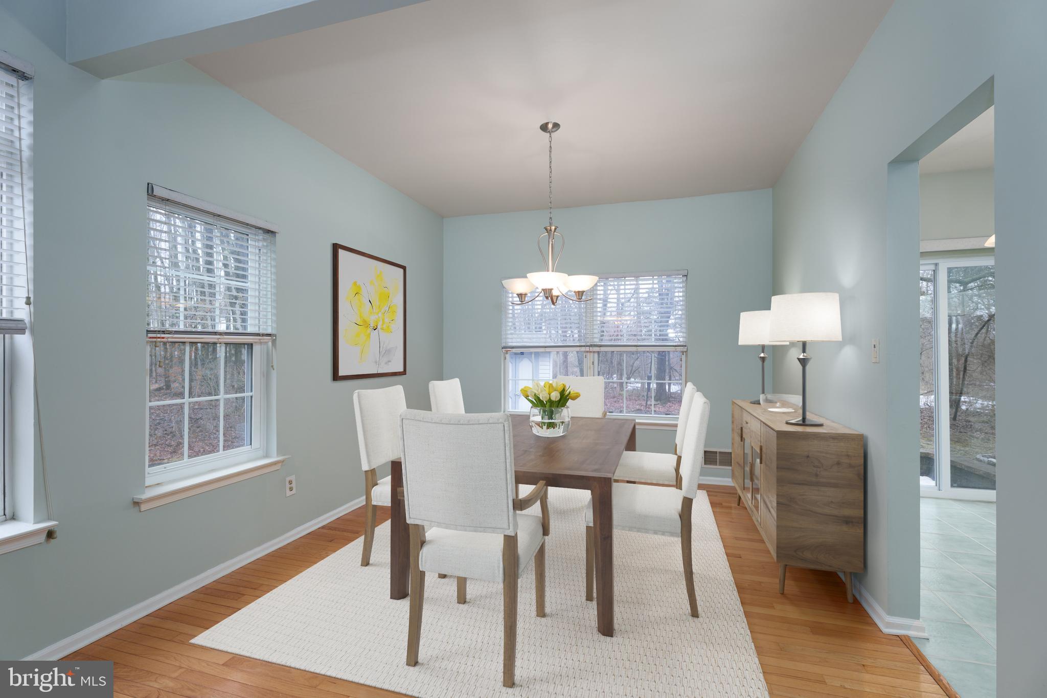 19 Rider Terrace Princeton, NJ 08540 - Photo 7 of 28 a view of a dining room with furniture and chandelier