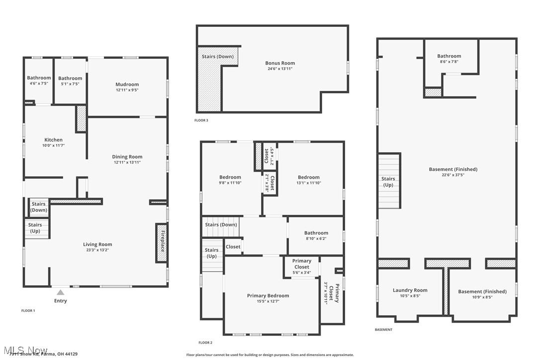 7911 Snow Road Parma, OH 44129 - Photo 44 of 44 View of home floor plan