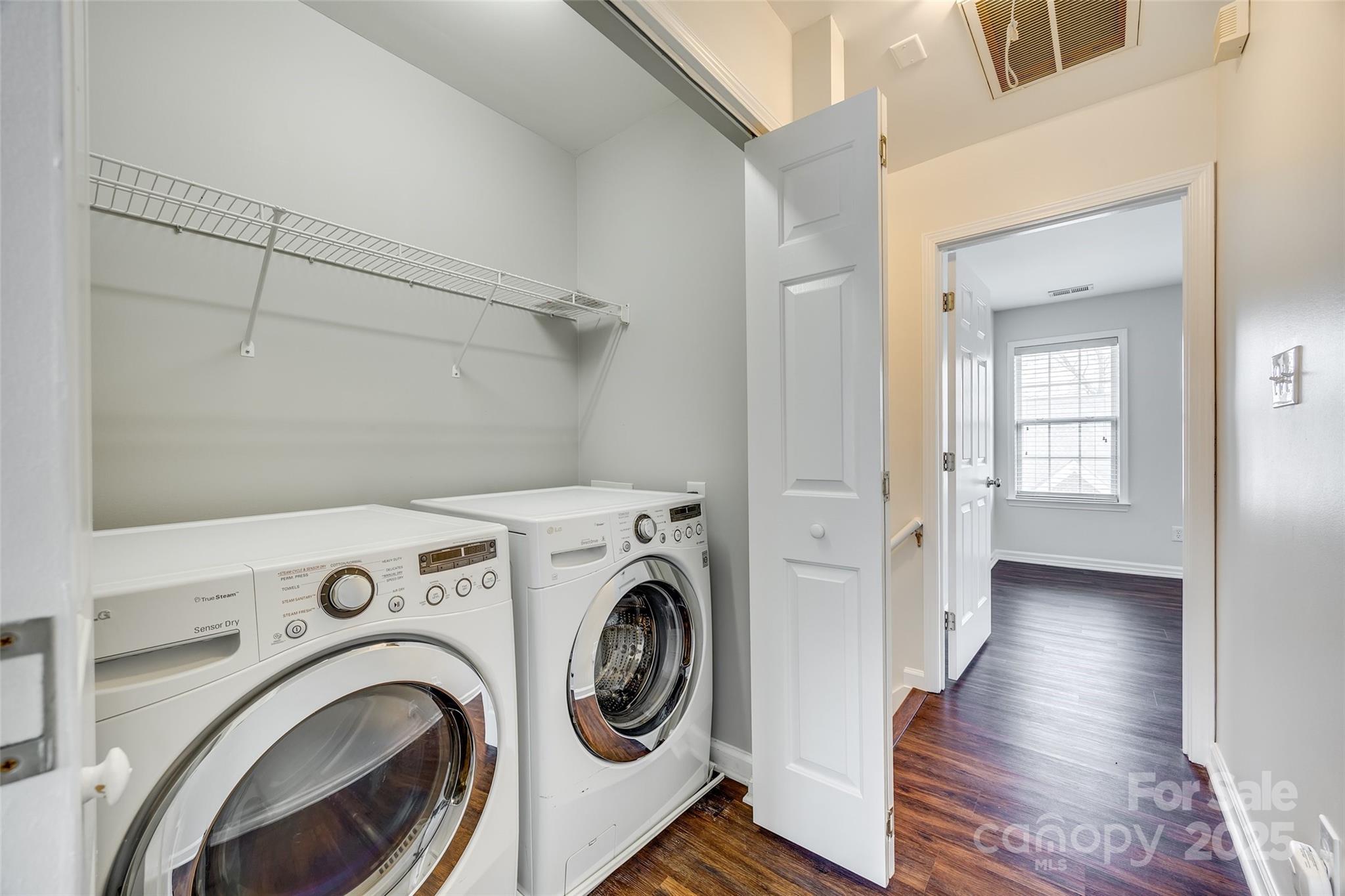 2035 Lennox Square Road Charlotte, NC 28210 - Photo 25 of 29 a view of a hallway with washer and dryer