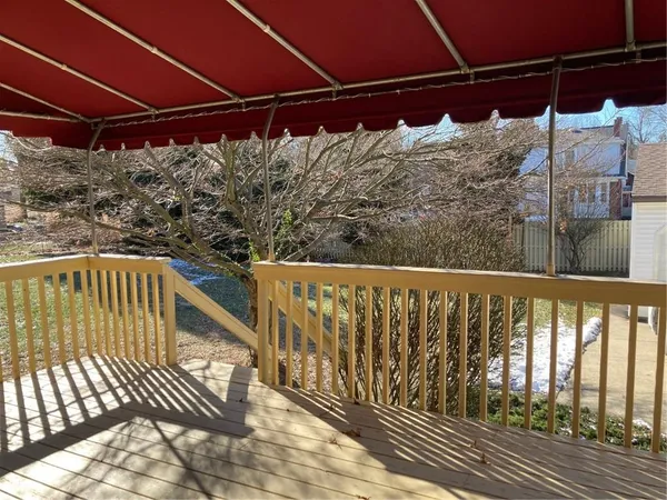 a view of a roof deck