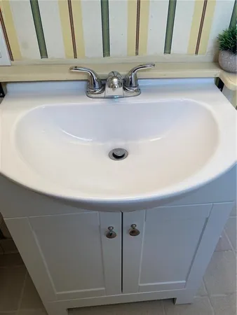 a bathroom with a sink