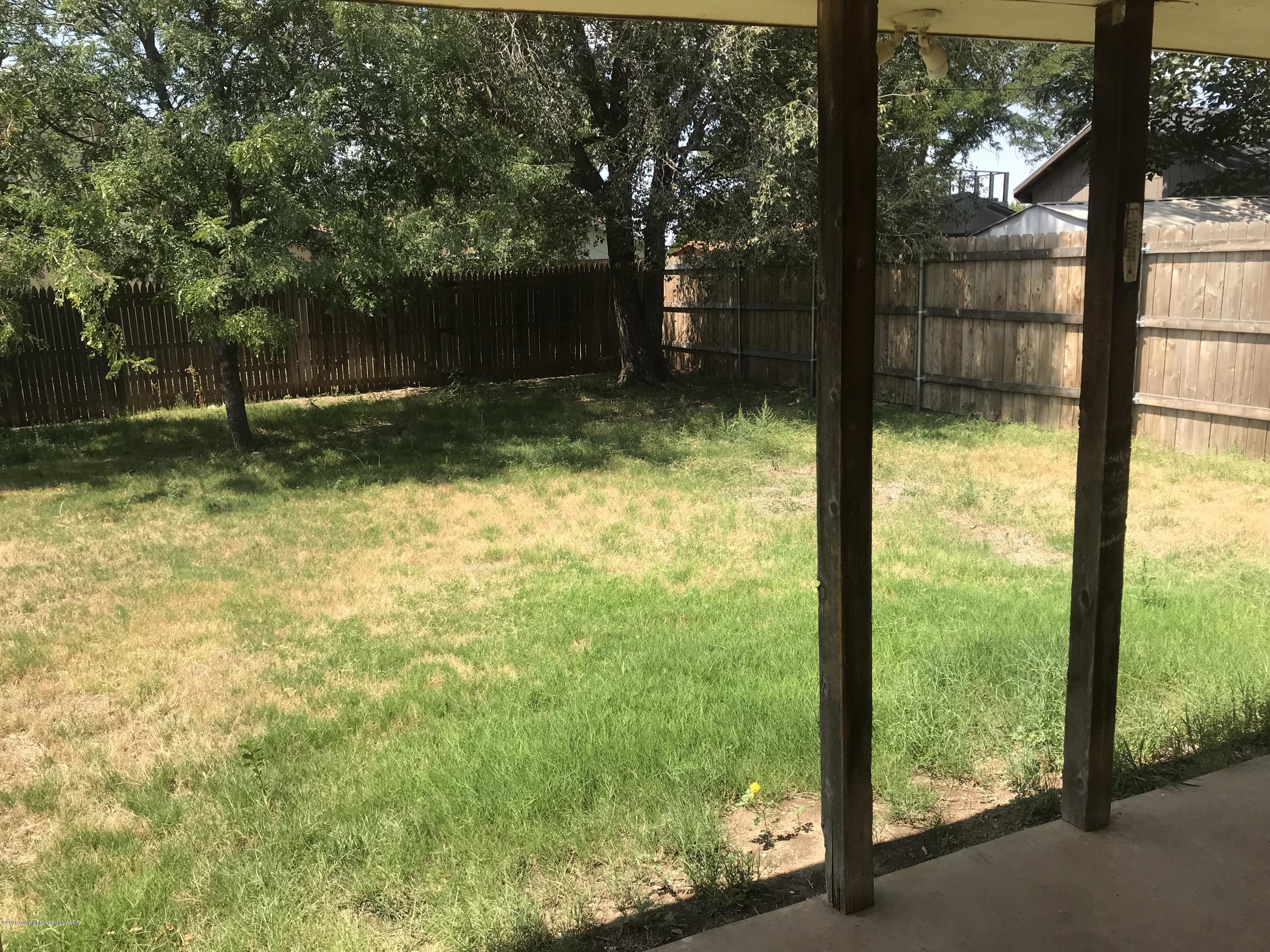 8002 Arbor Street Amarillo, TX 79110 - Photo 17 of 18 Backyard