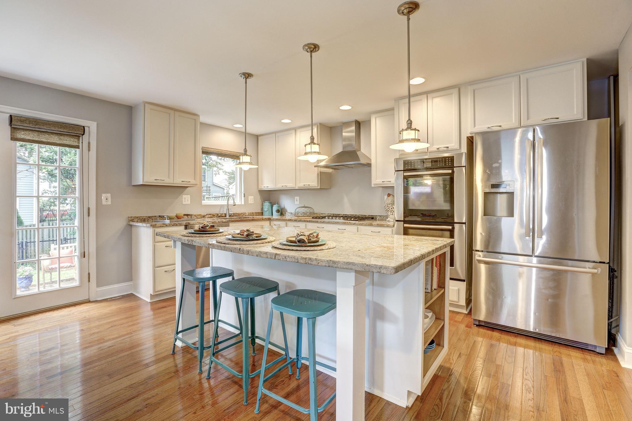 Renovated kitchen with stainless steel appliances