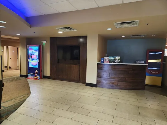 a view of room with cabinets