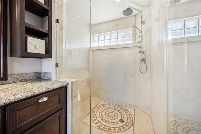 a view of balcony with furniture