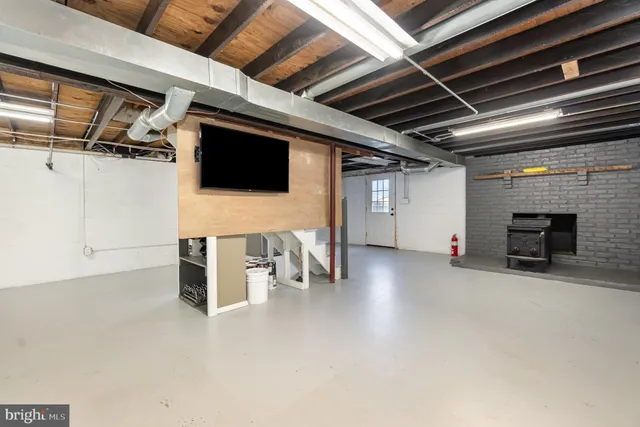 a view of a livingroom with a flat screen tv