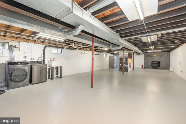 a view of a pathway with a patio