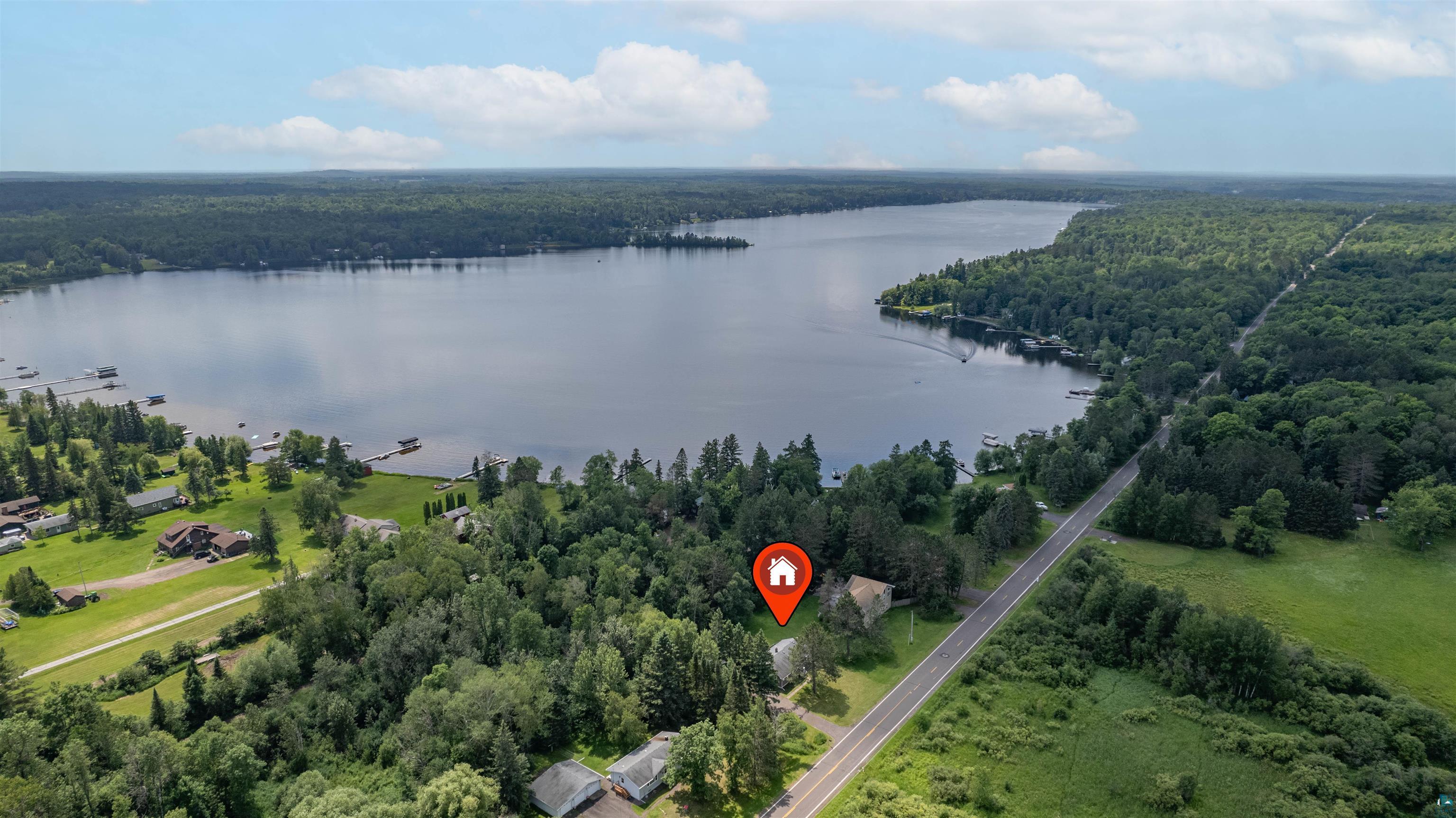 5716 North Pike Lake Road Duluth, MN 55811 - Photo 2 of 31 Bird's eye view featuring a water view
