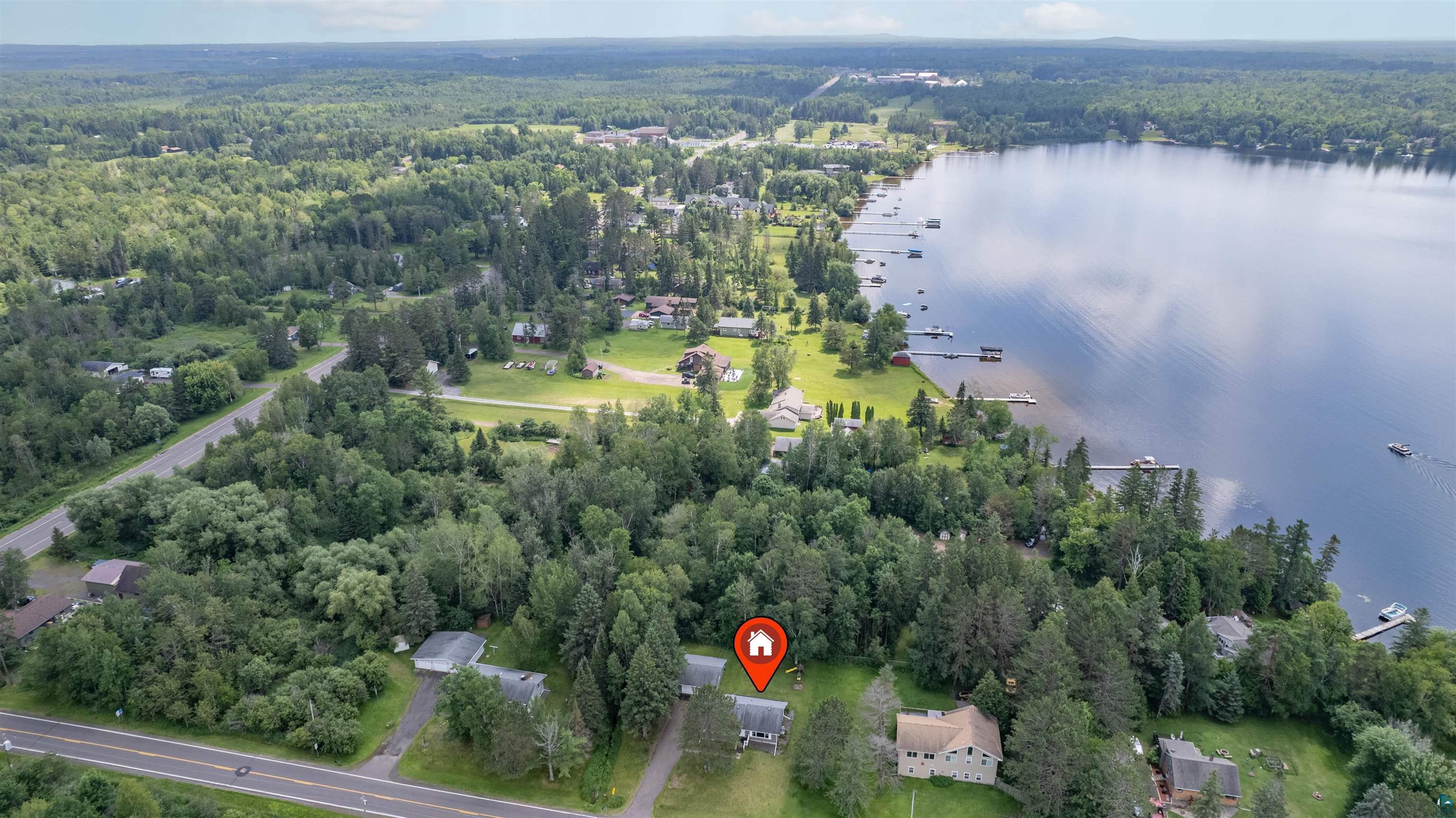 5716 North Pike Lake Road Duluth, MN 55811 - Photo 30 of 31 Aerial view with a water view