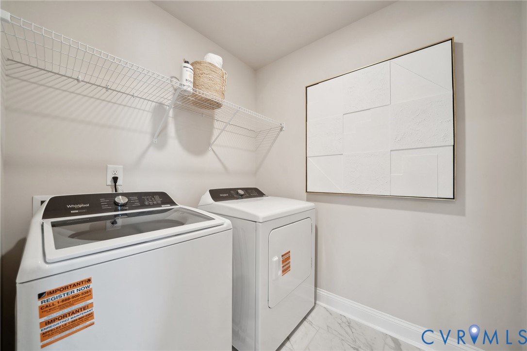 16800 Barmer Road Chesterfield, VA 23832 - Photo 27 of 28 a utility room with dryer and washer