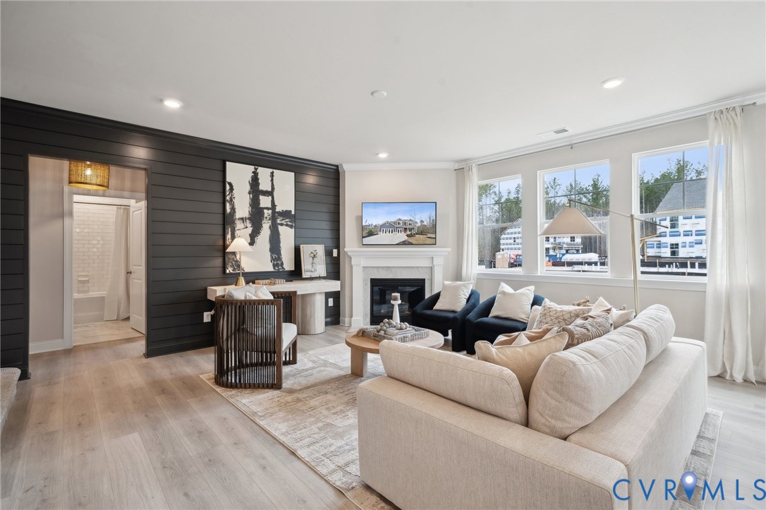 16800 Barmer Road Chesterfield, VA 23832 - Photo 6 of 28 a living room with furniture and a fireplace