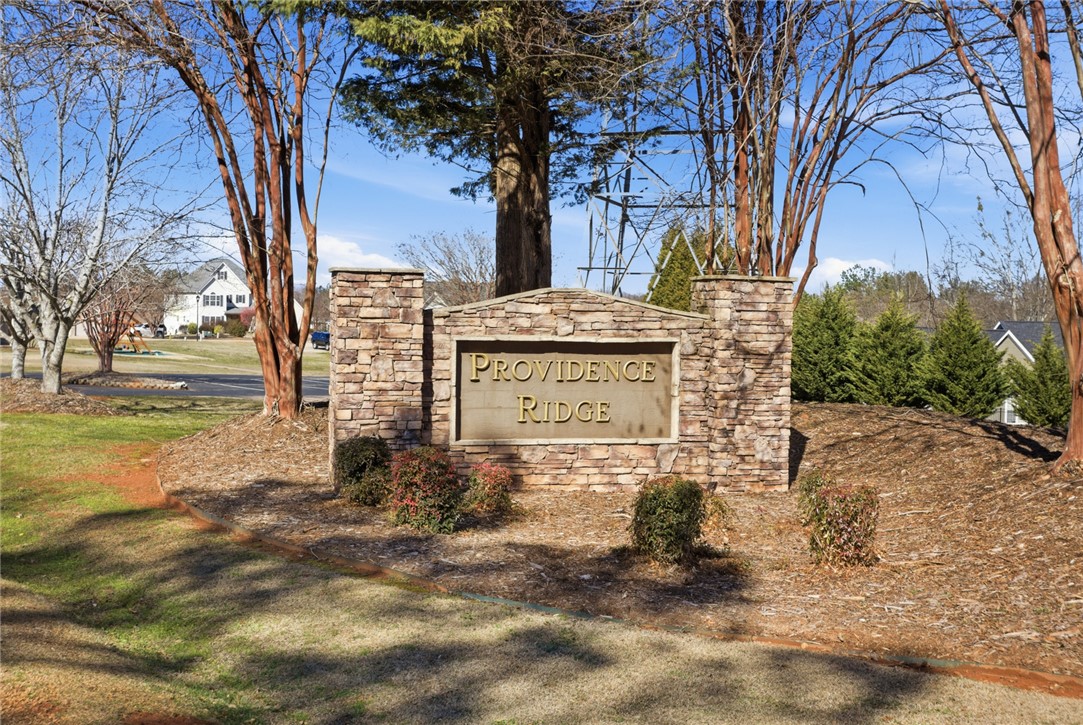201 Providence Court Seneca, SC 29678 - Photo 4 of 33 Welcome to Providence Ridge, a community defined by its natural surroundings.
