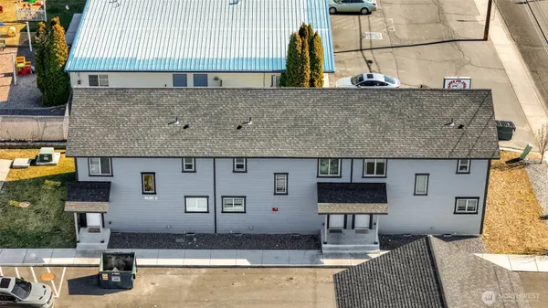 a front view of a house with swimming pool