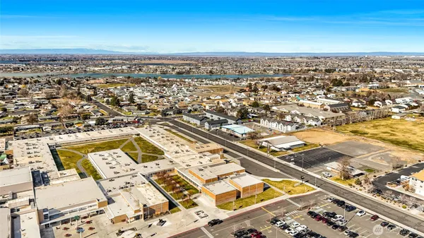 an aerial view of a city