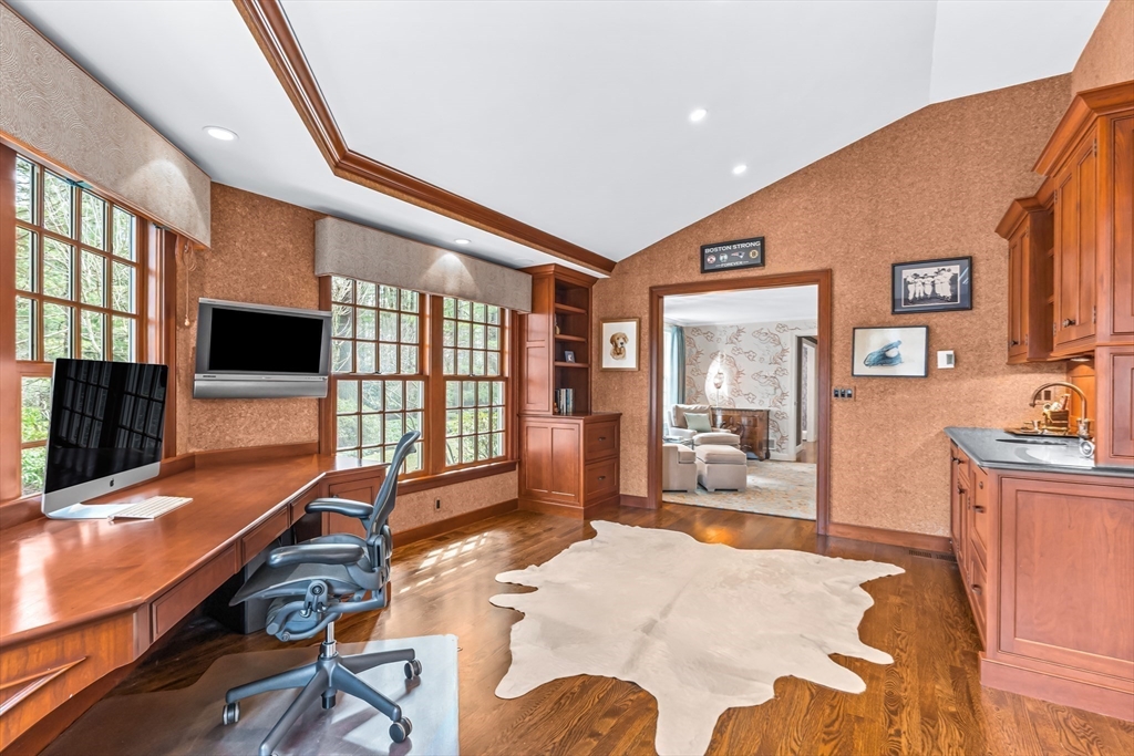 22 Chadwick Road Weston, MA 02493 - Photo 6 of 33 a room with furniture pool table flat screen tv and windows