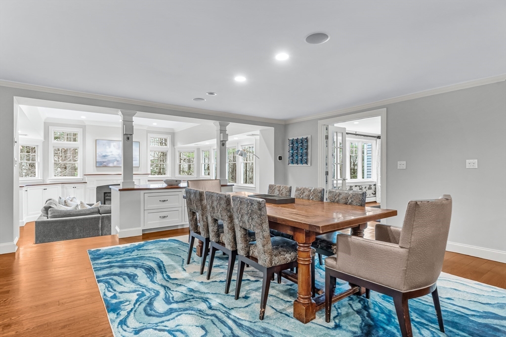 22 Chadwick Road Weston, MA 02493 - Photo 9 of 33 a view of a dining room with furniture and wooden floor