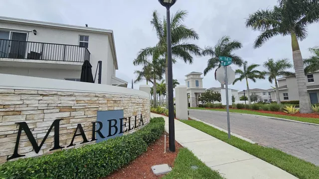 a view of a lake with a terrace