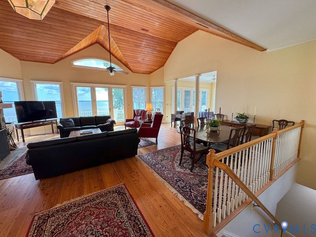 1321 Mt Prospect Road Laneview, VA 22504 - Photo 15 of 49 a living room with furniture kitchen view and a large window