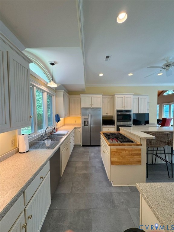 1321 Mt Prospect Road Laneview, VA 22504 - Photo 35 of 49 a large kitchen with stainless steel appliances lots of counter top space