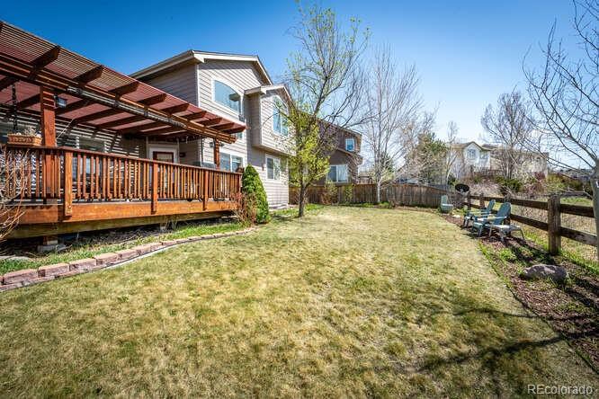 10143 Astorbrook Lane Highlands Ranch, CO 80126 - Photo 34 of 39 a view of a house with a yard